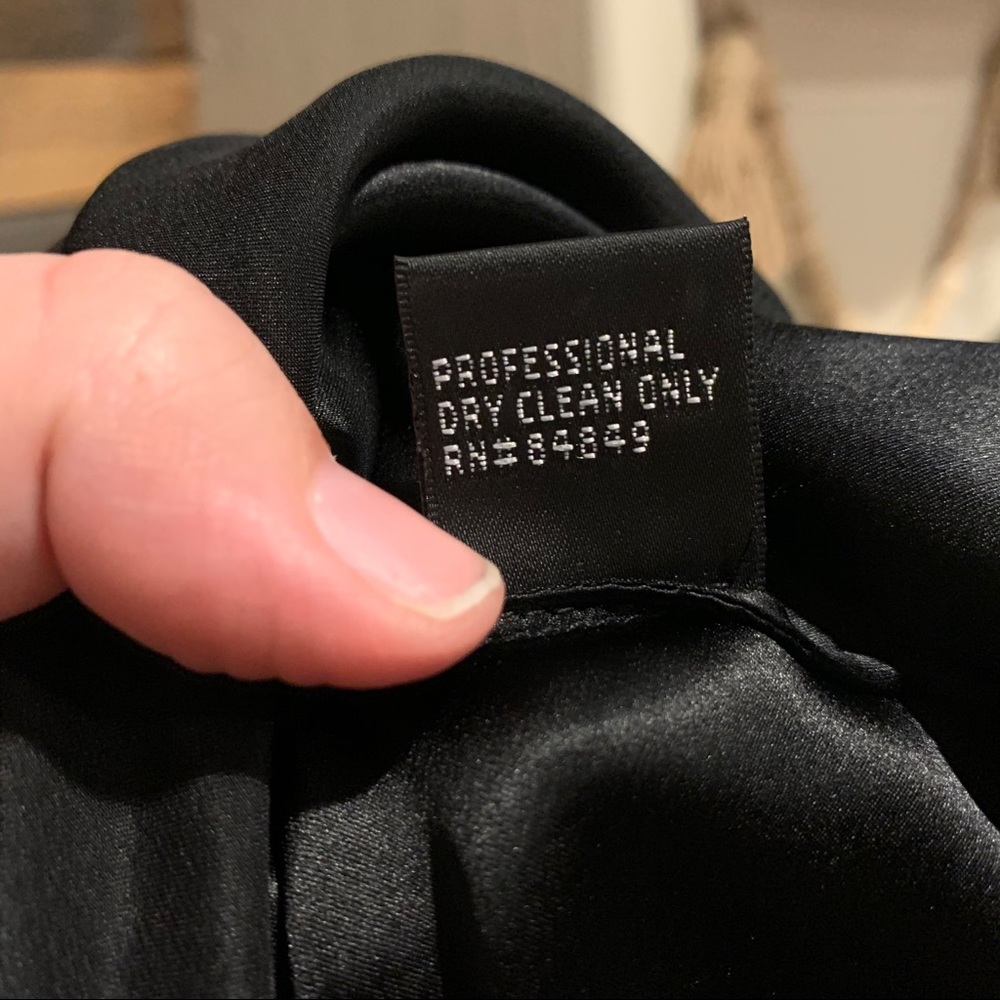 Carmen Marc Valvo Black Mini Dress - Picture 7 of 12